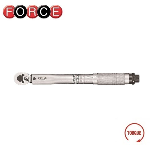 Force 6472275K 1/4" Tone control torque wrench 270mmL 5 ~ 25Nm