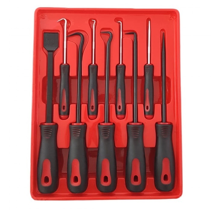 Hook And Pick Removal Tools And Scraper For Gaskets O Rings Seal Bushes 9pc 
