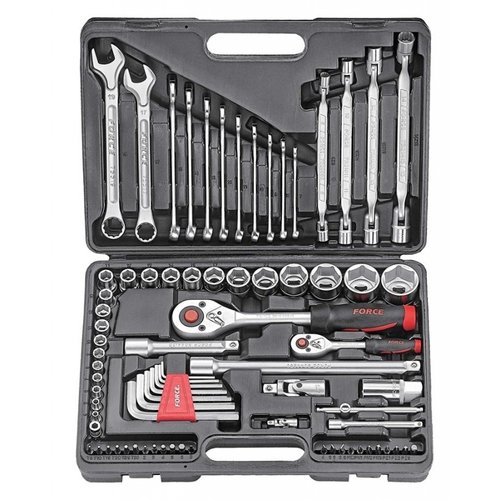 Force 4772 Socket & wrench set 77pc