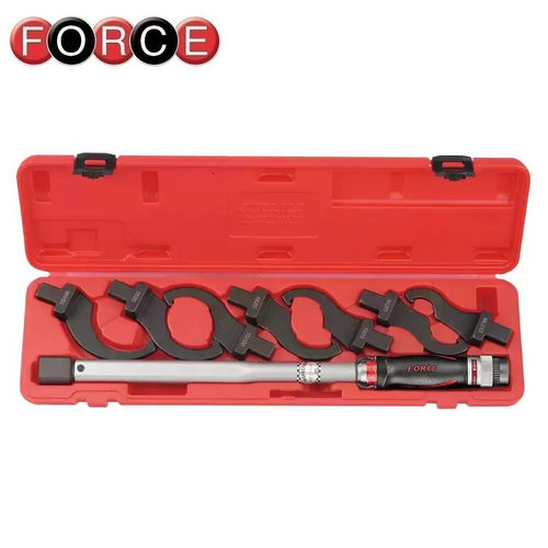 Force 64709 Head-interchangeable torque wrench & spanner set 8pc