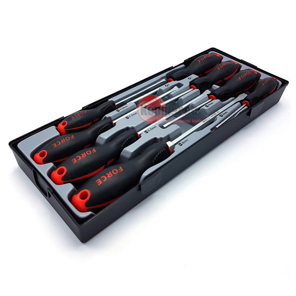 Force T2084 Screwdriver set Slotted & Phillips 8pc