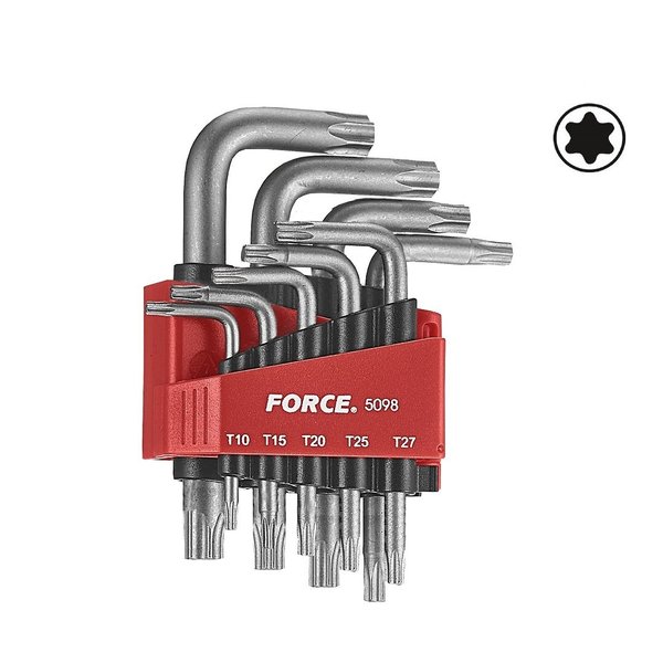 Force 5098 Winkelschlüsselsatz Torx 9 tlg