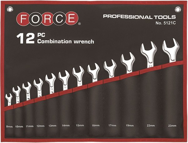 Force 5121C Combination wrench set 12pc