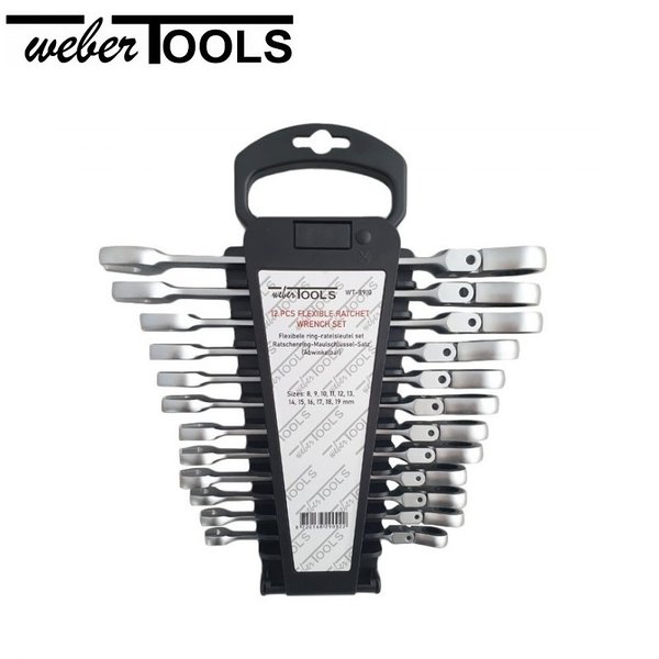 WT-8910 Flexible gear wrench set 12pc