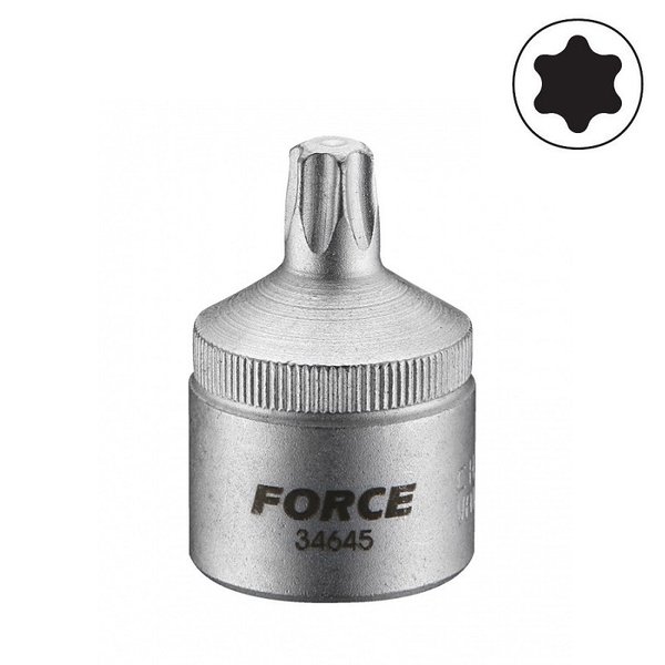 Force 1/2" Star socket bit (one piece)