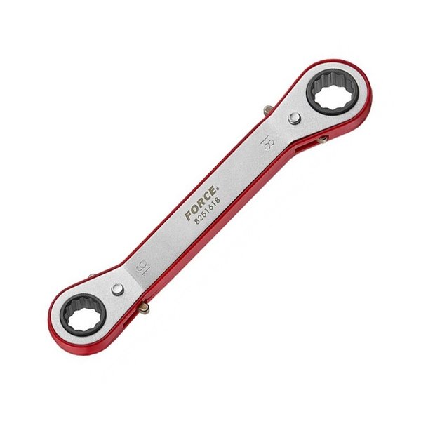 Force Offset ratchet ring wrenches (15° bowed)